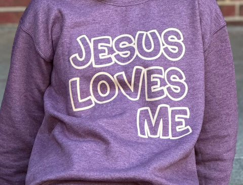 Jesus loves me crewneck